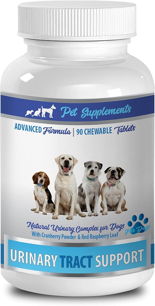 Urinary Tract Supplement für Hunde - Hund Urinary Tract Support - Leistungsstarker Komplex - Chews - Corn Silk Dogs - 1 Flasche (90 Bäume)