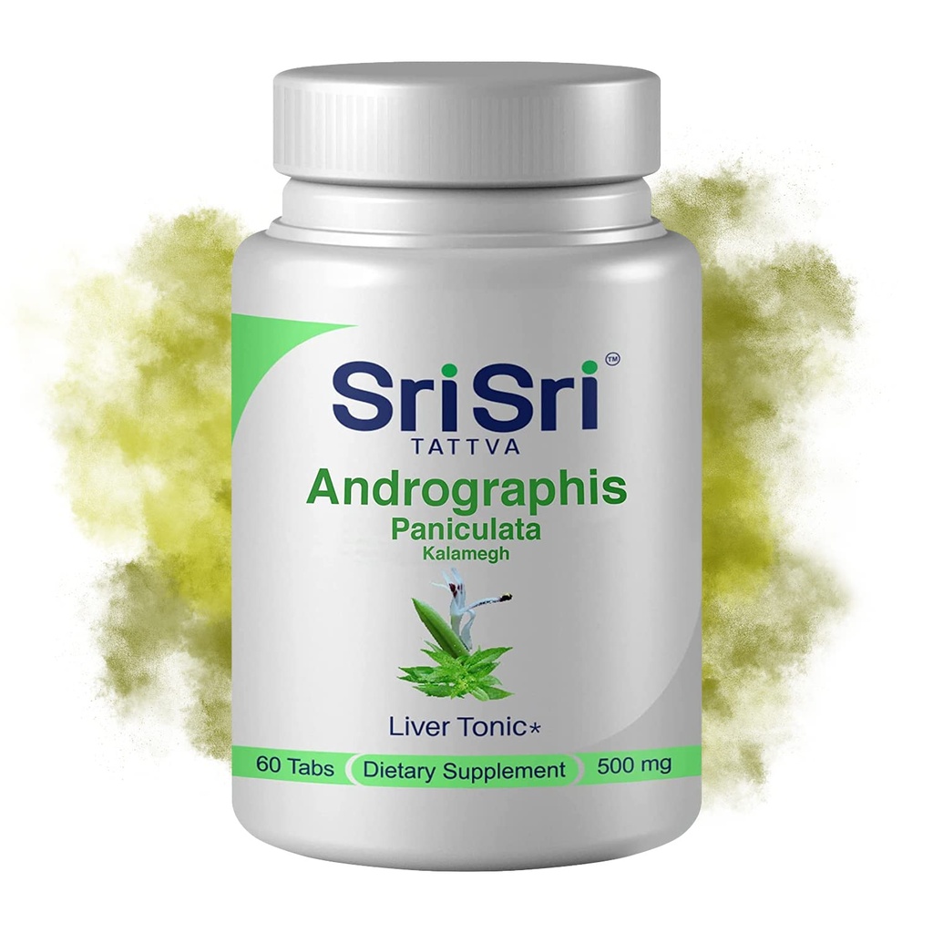Andrographis Paniculata Suppléments – 60 comprimés à base de plantes Bien-être respiratoire – Immune force restauratrice Andrographis Comprimés – 500 Mg d'herbe verte biologique Chiretta
