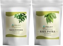 HERBAL HILLS Neem Leaf Poudre et Bilva Bael Leaf Poudre Boîte de 2 Combo