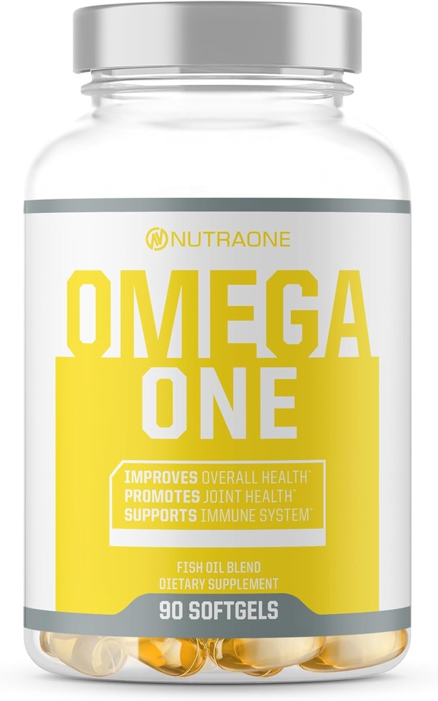 OmegaOne Omega-3 Fish Oil Supplement von NutraOne (90 500mg Fish Oil Pills)