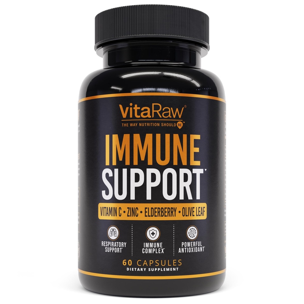 Immununterstützung Vitamine - Elderberry mit Zink, Vitamin C und Knoblauch für Erwachsene - Sambucus Black Elderberry Capsules & Echinacea Immunität Renewal Complex