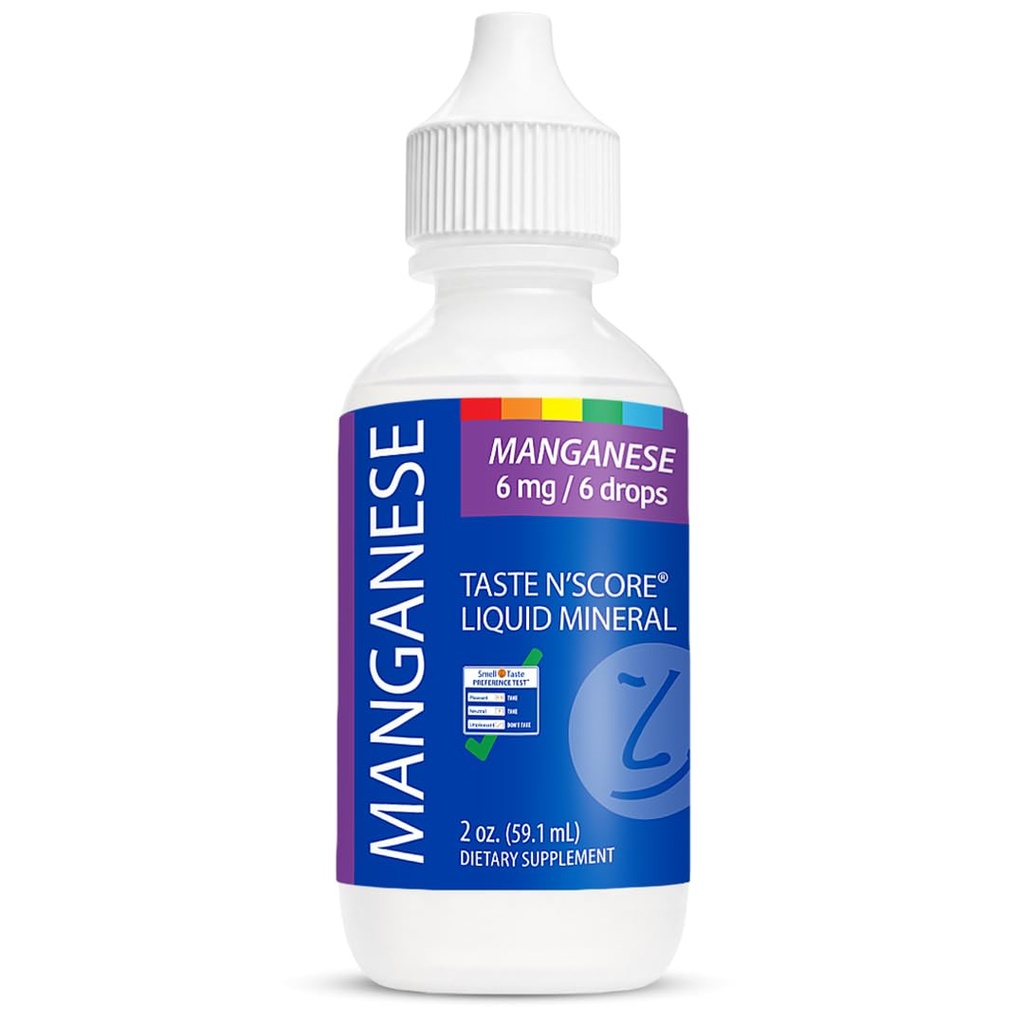 Goût N' Score Manganèse Liquid Ionic Mineral Supplement; 100% Pure; 6 mg; 118 portions