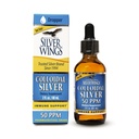 Path naturel Silver Ailes Colloïdal Argent 50ppm (250mcg) Supplément de soutien immunitaire 2 fl. oz.