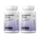 Melatonine 20mg Comprimés à dissolution rapide - haute puissance, action rapide, soutien de sommeil naturel - Aides au sommeil pour les adultes - Non-Goggy, formule sans médicament - 120 pilules pour dormir - Pack de 2