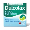 Dulcolax Stool Softener Laxative Liquid Gel Kapseln, Gentle Constipation Relief für harte, trockene Hocker, Docusate Sodium 100 mg, 100 Count
