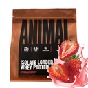 Poudre de protéines isolates de lactosérum animal - Chargeé pour la construction de muscles avant et après l'entraînement et récupération avec enzymes digestives pour les hommes et les femmes - 25g de protéines, grand goût, faible sucre - Fraise 2 lbs