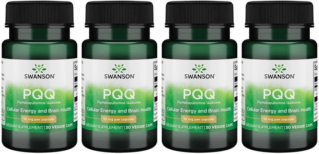 Swanson Pqq Pyrrolochinolin Quinone 10 mg 30 Vegan Caps (4 Pack)