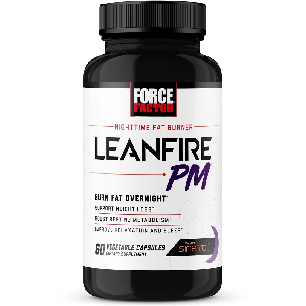 Kraftfaktor LeanFire PM Gewichtsverlust Pillen für Frauen und Männer, Fat Burner & Über Nacht Gewichtsverlust Pillen zu verbrennen Fett, steigern Stoffwechsel, verbessern Schlaf, Leistungsfähige Formel für unglaubliche Ergebnisse, 60 Kapseln