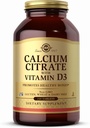 Solgar Calcium Citrat mit Vitamin D3-240 Tabletten - Non-GMO, Glutenfrei, Kosher - 60 Portionen