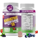ProCare Health Bariatric Chewable Multivitamin mit Eisen 18mg (30 Tabletten) - Frucht Punch Flavor Bariatric Multivitamin Chewable für Magen Bypass &amp; Gastrectomy Patienten* (1 Monat Versorgung)