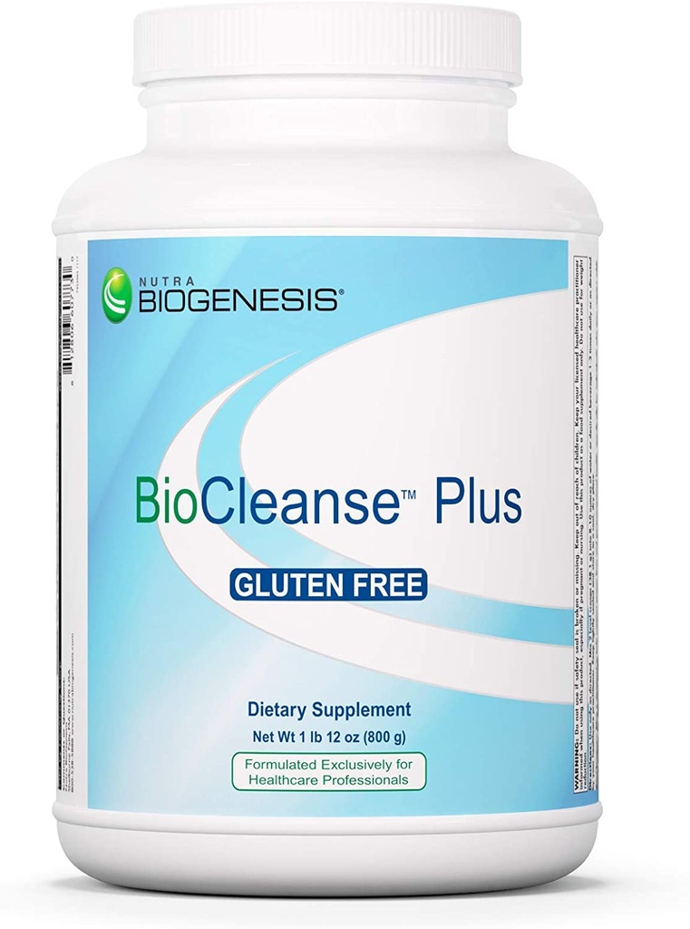Nutra BioGenesis BioCleanse Plus - Supplément immunitaire et antioxydant pour les femmes et les hommes avec chardon de lait, vitamines, minéraux, 12g Protéines végétales par portion - 1 lb 9,7 oz