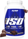 Alpha Supps ISO, Low Carb 100% Whey Protein Isolate Powder, 25 Gramm pro Servierung, hilft Muskelwachstum, Low Sugar und Gluten frei (Chocolate Cake, 2 lb)