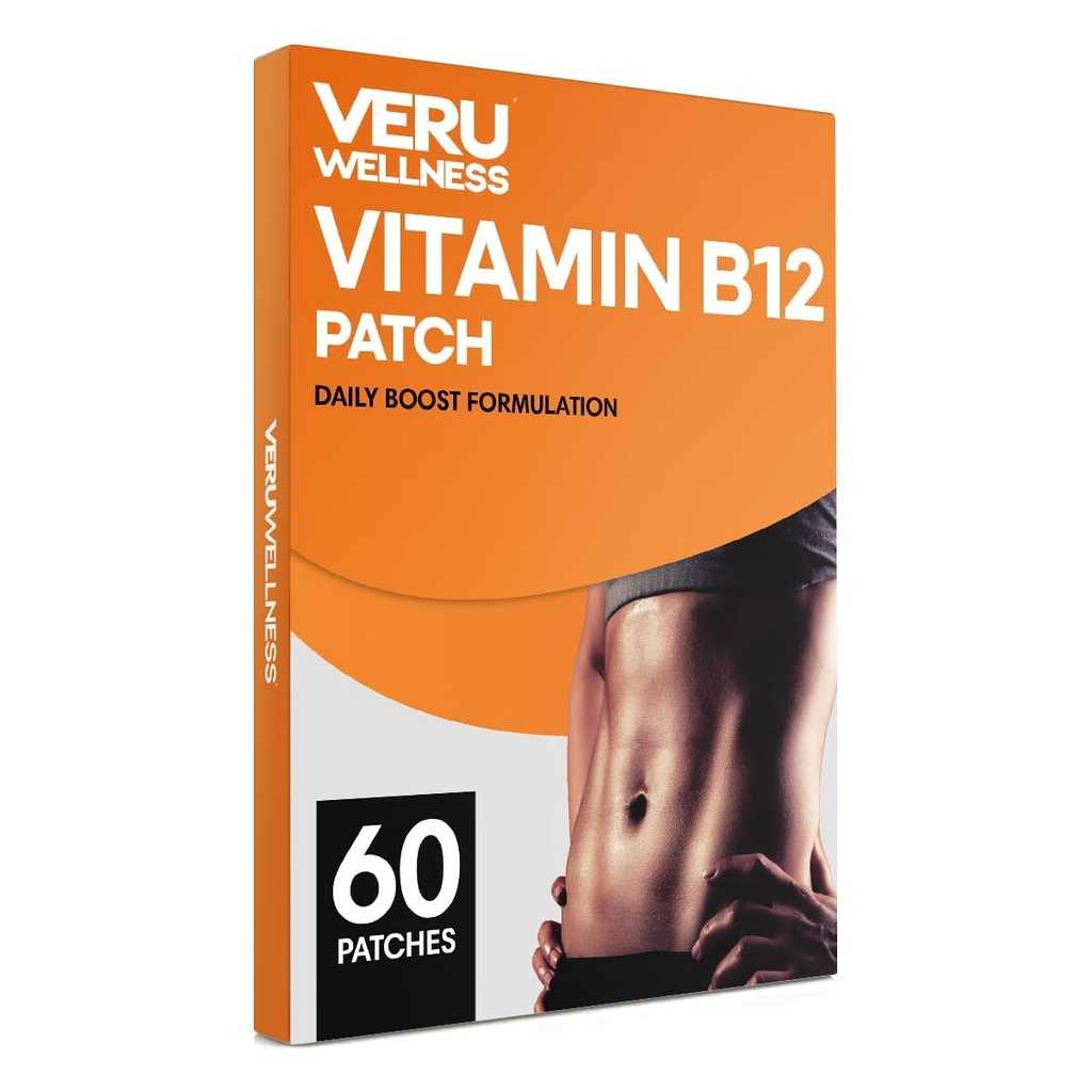 Veru Wellness B12 Energy Patch, naturel Patch B12, Garcinia - autocollant temps de sortie (60 jours)