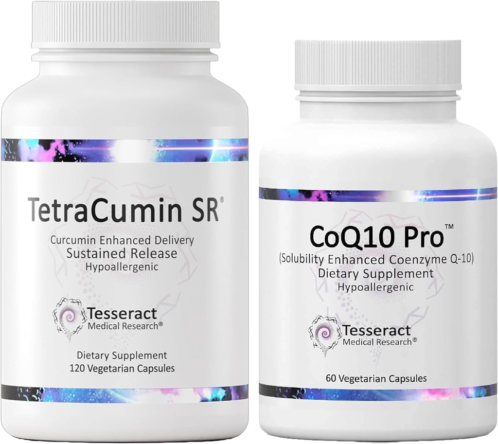 Tesseract Medical Research Body Repair with Vitality Boost, Joint Support Supplement, Sustained Release & Coenzym Q10 Antioxidans Supplement für optimale Gesundheit