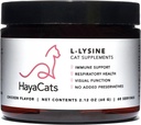 HayaCats L-Lysine Pulver für Katzen – Immun- und Atemunterstützung – Vet Formulierte Ergänzung mit Huhn Liver – Made in USA – 60 Servietten