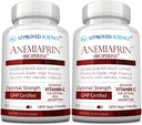 Approved Science Anemiaprin - Absorbable Iron, Vitamin C - Gentle On Stomach - 120 Capsules - 2 Month Supply - Non-GMO, Vegan