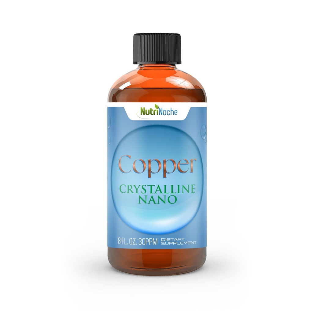 Supplément en cuivre colloïdal liquide NutriNoche 99,99% Ultra pur cristalline Nano Particules de cuivre