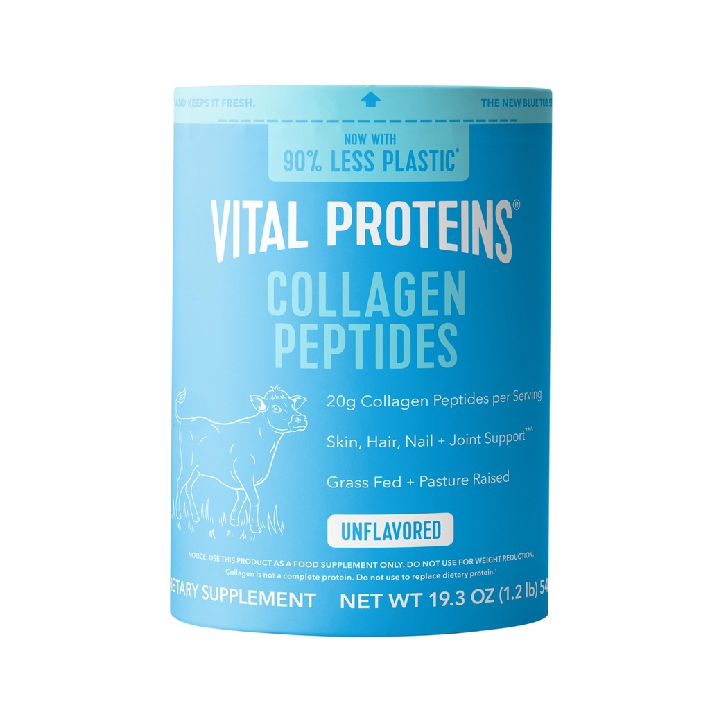 Vitalproteine Collagen Peptides Powder - Gras Fed Collagen Peptides for Hair, Nail, Haut, Knochen & Gelenke Gesundheit, Unflavored, 27 Servierungen