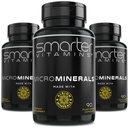 (3 bouteilles) 15 mg de glycin de zinc de Albion® 6 Trace essentielle Bisglycinate Minéraux, Manganèse, Boron, Chromium, Sélénium, Complément de molybdène 90 Capsules végétales