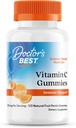 Doctor's Best, Vitamin C Gummies 250mg pro Servieren Great Tasting Immun Brain Augen Herz Zirkulation Antioxidans Unterstützung natürliche Pektin Vegan Gluten Kostenlose CT, Obst, 120 Zähler