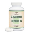 Glucosamin Chondroitin Triple Strength (1.500mg Glucosamine Sulfat, 1.200mg Chondroitin) 180 Tabletten, Zweimonatige Versorgung (Joint Support Supplement) Glutenfrei, Non-GMO von Double Wood