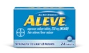 Aleve Tablets mit Naproxen Sodium, 220mg (NSAID) Pain Reliever/Fever Reducer, 24 Count, Blau