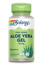 SOLARAY Aloe Vera Gel Konzentrat 200X - entspricht 2000mg Frischgel, Aloe Vera Kapseln mit Ingwer, Pfefferminz und Petersilie, Kräuter-Wellness-Unterstützung, Vegan, Non-GMO, 60-Day Garantie, 100 Servietten