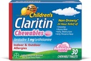 Claritin 24 Hour Allergy Chewables für Kinder, Non Drowsy Allergy Relief, 30 Count