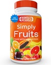 Einfach Nature's Pledge - 90 Fruchtkapseln - Hergestellt mit ganzer Nahrung Superfoods, verpackt mit 25 verschiedenen Früchten - 100% Soy Free