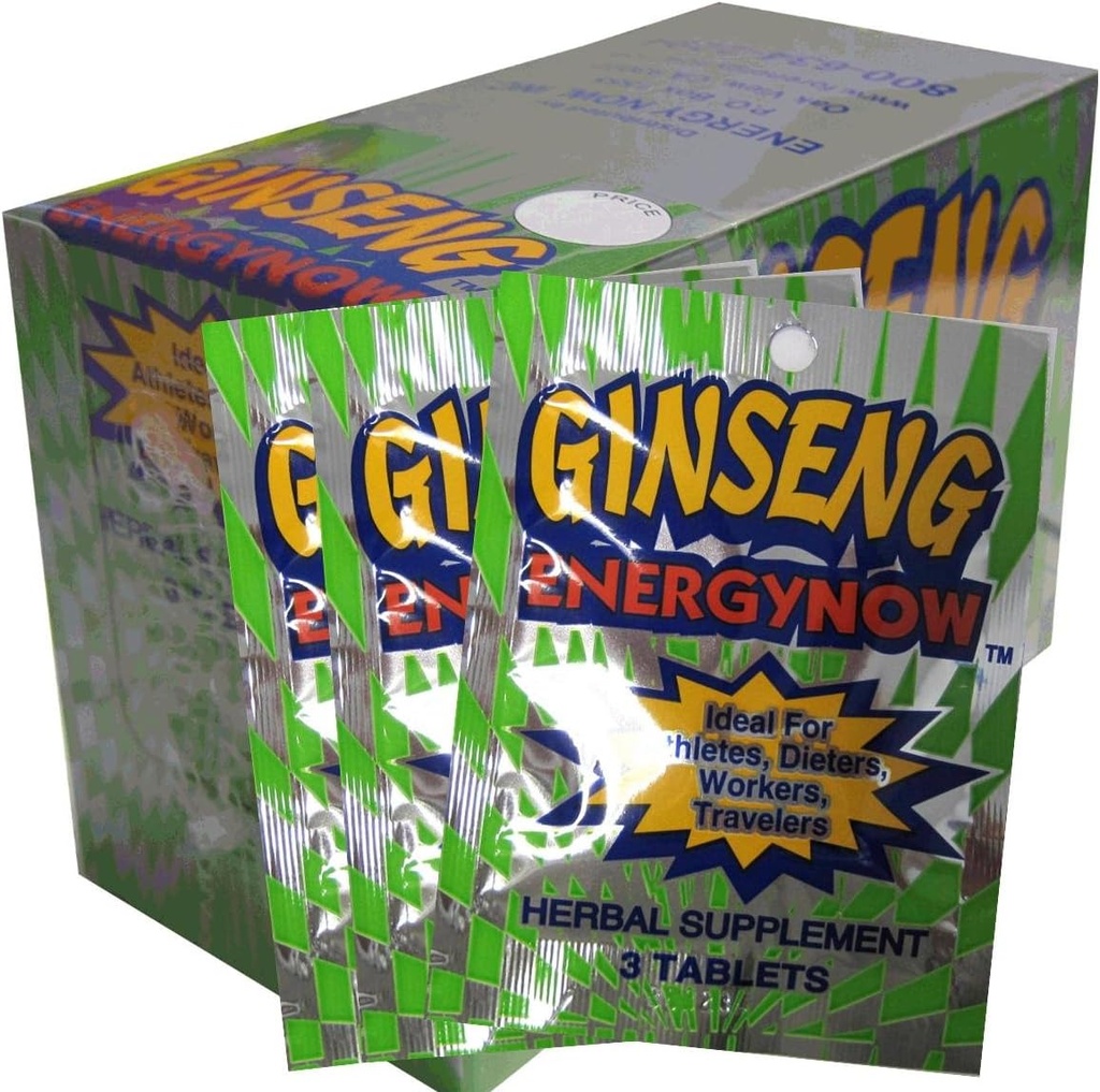 Ginseng Energy Now, 3 Tab Pakete,24 Count (Pack von 1)