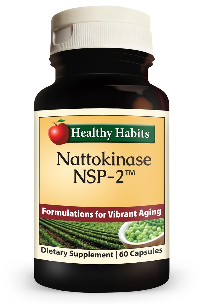 Gesunde Habits Nattokinase NSP2 hohe Potenz Herz-Kreislauf-Ergänzung 60 Count