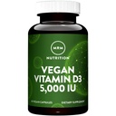 MRM Nutrition Vitamin D3 5.000 IU - Für Frauen und Männer - High Potency Pure Cholecalciferol aus Lichen, Vegan Absorption Unterstützung für Knochen & Immune Gesundheit - Non‐GMO & Gluten‐Free - 60 Servietten
