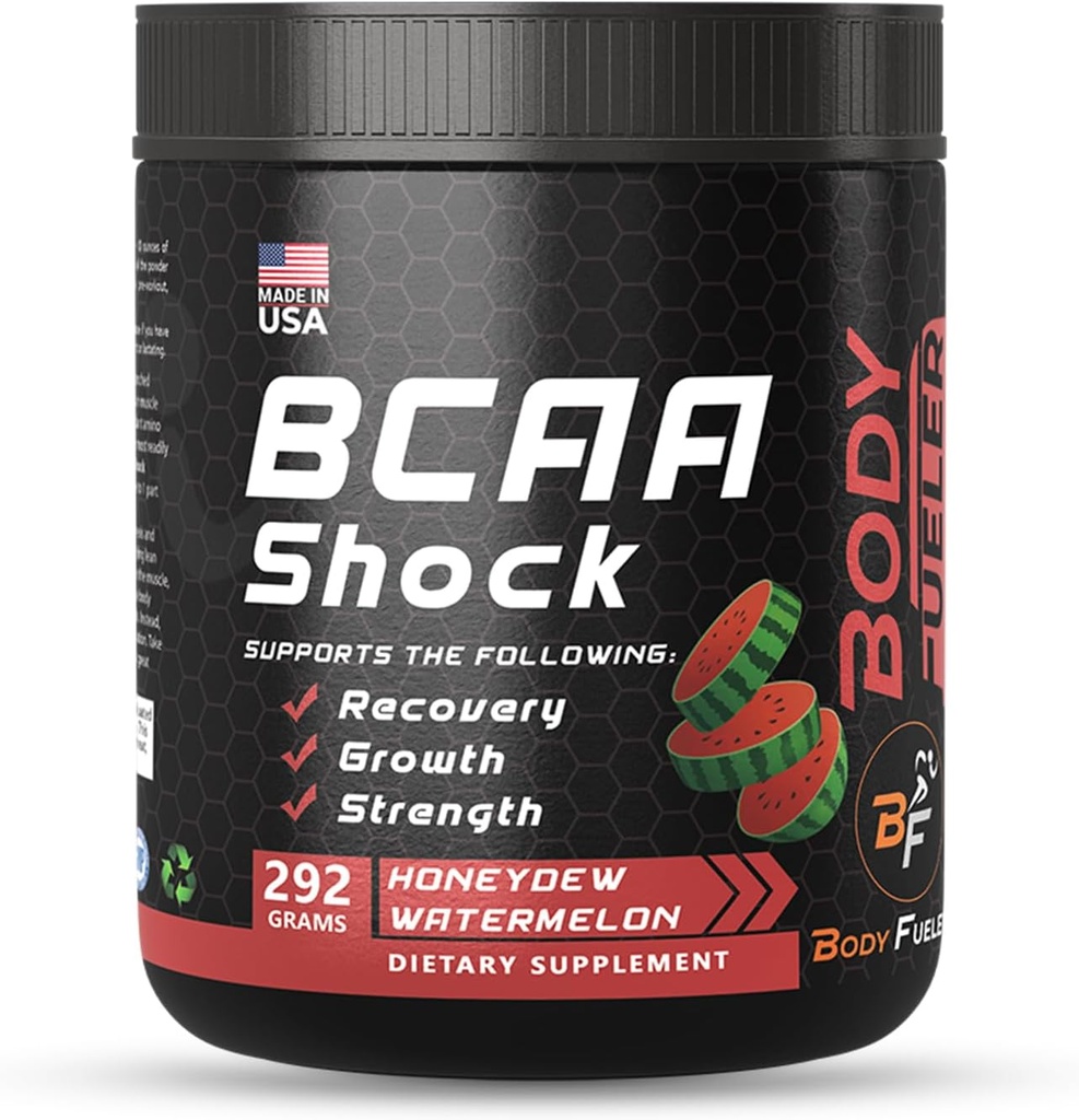 Aminosäure-Energie-Pulver mit BCAA, Best Intra & Post Workout Recovery Drink, Muskel-Recovery & Endurance-Pulver mit BCAA unterstützt Muskelwachstum, Honeydew Flavor, 292g - Made in USA