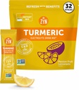 ZYN Electrolyte Boisson Mélange Packs d'hydratation, Poudre d'électrolytes de fruits de la passion, Packs d'hydratation avec Curcumine/Turmère, Vitamine C & D, Zinc, Hydrate et Récupérer Poudre d'électrolyte, Paquet de 32