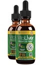 VitaLiver - Supplément pour la santé du foie - Soutien Nettoyage et désintoxication du foie - Livraison liquide pour l'absorption - Thistle de lait, Artichaut, Chanca Piedra, Dandelion & Plus!