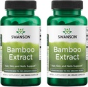 Swanson Bamboo Extract - Natürliches Haar, Haut und Nägel Beilage - 70% Silica Inhalt Unterstützung Collagen Formation & Knochenwachstum - (60 Veggie Kapseln, 300mg Jeder) (2 Packung)