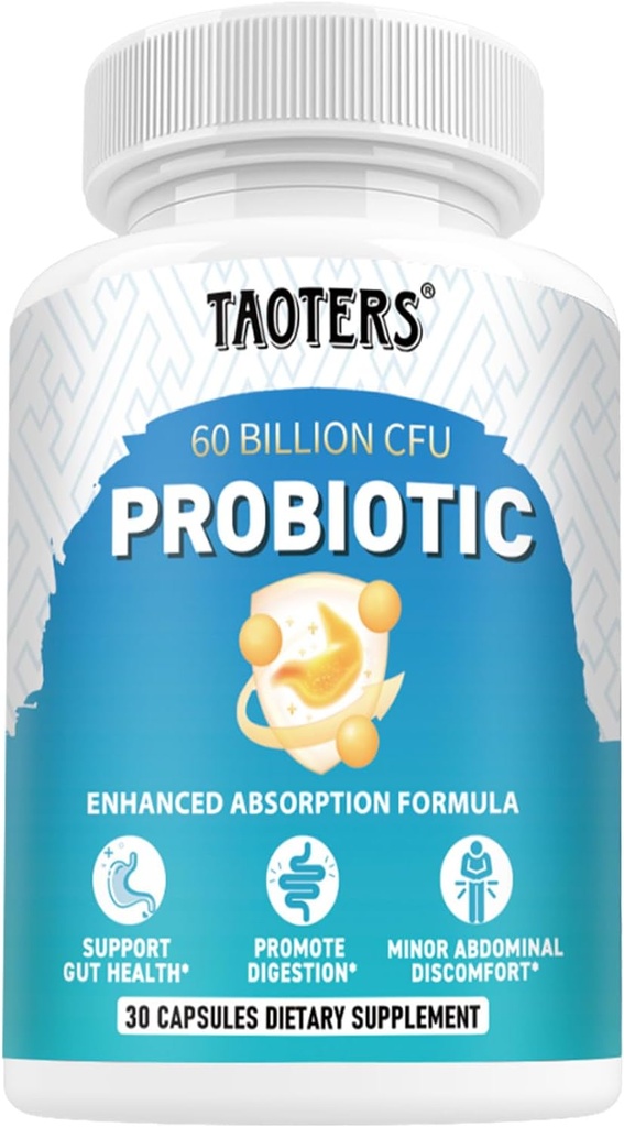 Probiotiques pour la santé digestive, 60 milliards CFU - 10 souches de prébiotiques et probiotiques - Immune et la santé des femmes et des hommes