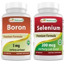 Boron 5 mg et sélénium 200 mcg