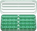 Zoksi Monatliche Pille Organizer 1 Mal am Tag, 30 Tage Pille Box Organizer Einmal am Tag, Ein Monat große Pille Fall für Reisen, 31 Tage täglich Medcine Behälter für Vitamine, Nahrungsergänzung & Medikamente (Olive)