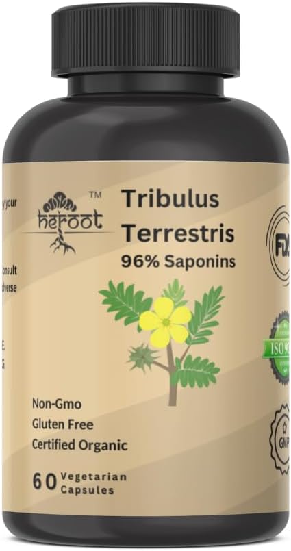 Tribulus Terrestris Supplement für Männer und Frauen Supplement Booster für Energie, Vitalität, Stamina & Performance (Pack mit 60 Kapseln)