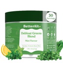 Besser Alt Greens Pulver, Detox & Debloat mit 15 Super Greens Mischung aus Spirulina, Moringa Powder, Wheatgrass, Pre & Probiotics, verpackt mit Antioxidantien, Mint Flavor, No Maltodextrin, 30 Servierungen