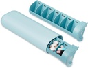 Organisateur de pilules amélioré 2 fois par jour, AM PM Pill Box 7 Jour, Conteneur hebdomadaire de pilules, coque de pilules mignonnes pour la vitamine, les médicaments, les vitamines, les huiles de poisson et les suppléments (bleu)