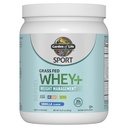 Jardin de la vie Sport Whey Plus Gestion du poids avec Amino Energy - 20g d'isolat de protéines herbeuses pour les femmes et les hommes - Poudre de vanille - avec Capsimax, 2 milliards CFU Probiotiques, environ 15 portions