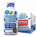 Vitamin Energy Immune+ Extra Strength Energy Shot Blue Raspberry 48 Pack, 260mg Natürliche Koffein, B-Vitamine, Citicoline, Grüner Tee, Immunität und Fokus Unterstützung, Zero Sugar, Gluten-Free 1.93 fl oz