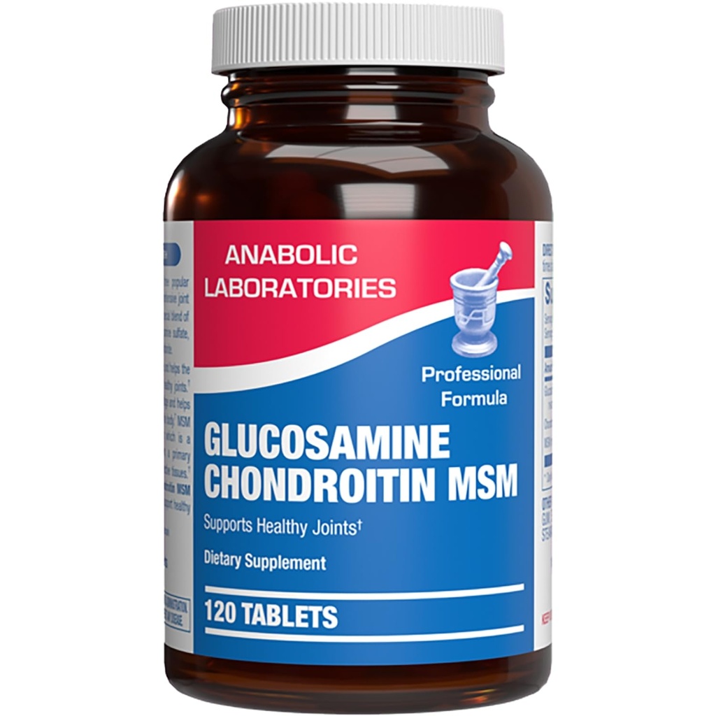 Hohe Absorption Glucosamin Chondroitin MSM - Klinische Formel Knochen Gelenk Tendon und Ligament Ergänzung mit MSM Glucosamine Chondroitin - Non-GMO Gluten Free & Made in USA - 120 Portionen