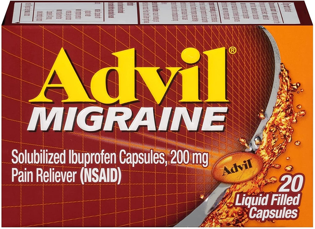 Advil 200 mg Capsules remplies de liquide 20 ea