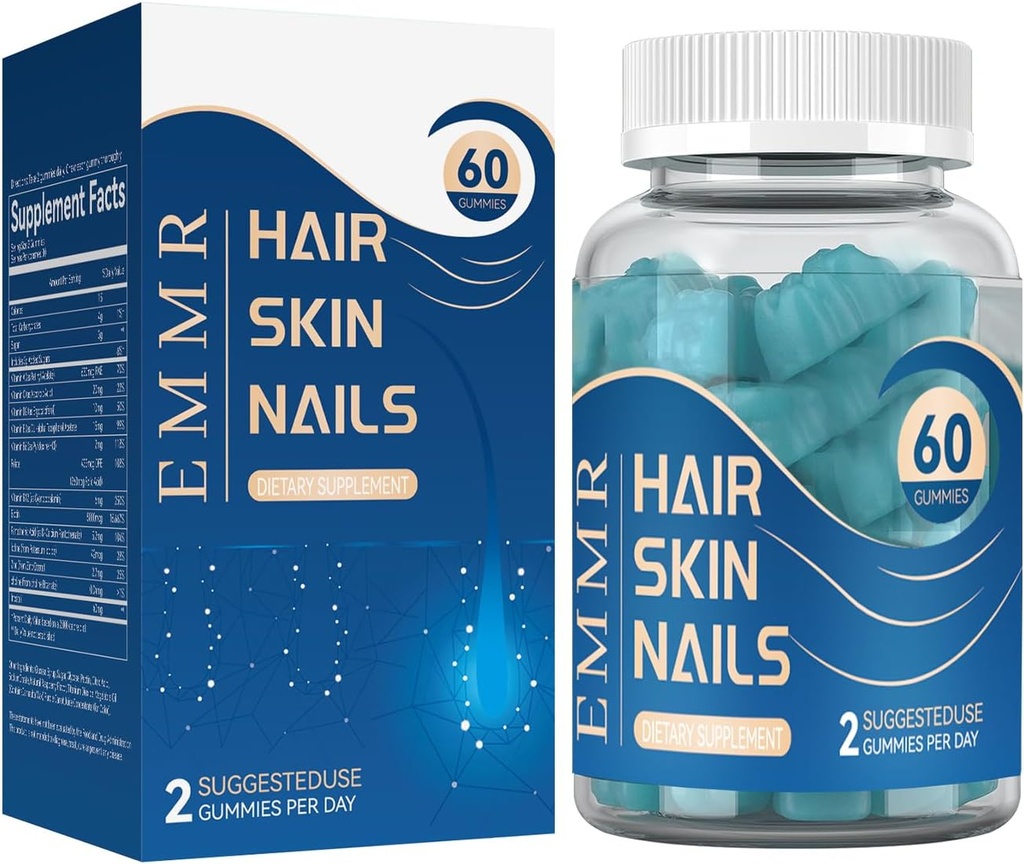 2025 Peau et ongles Vitamines Gommies Peau et ongles Gommies 60 Ours gommy