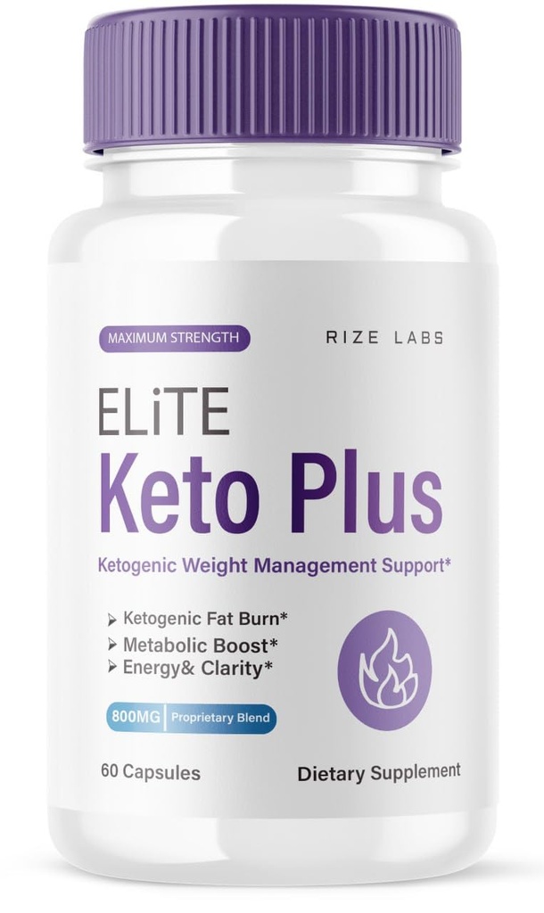 ize labs Elite Keto Plus Capsules, Weight Loss Support, pilules Premium pour la santé globale, supplément de formule de force maximale (60 capsules)
