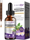 Totaria Liposomal Ashwagandha Liquid Drops w/Shilajit, Magnesium, Soursop, L-Theanin, Ultra Extact Ashwagandha Root Extract | 7% Withanolides | Alkoholfrei | Non-GMO | für Männer und Frauen