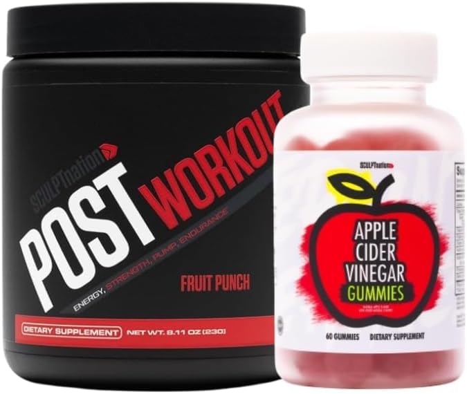 Sculpt Nation von V Shred Post Workout Fruit Punch und Apple Cider Vinegar Bundle